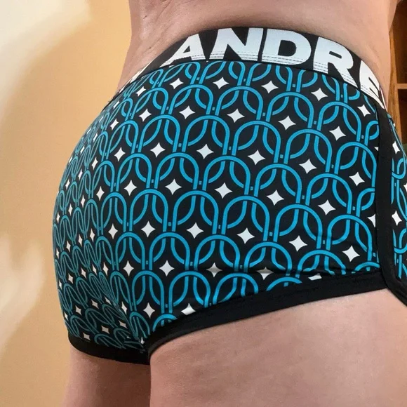 Andrew Christian Ace Boxer Briefs with Geometric Pattern - Picture 4 of 4
